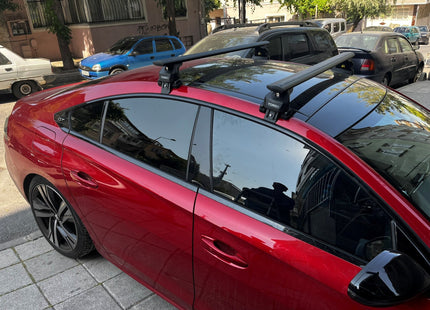 For Peugeot 508 2018-2025 Roof Rack Cross Bars Normal Roof Alu Black