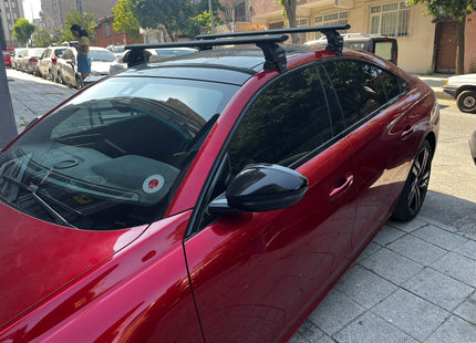 For Peugeot 508 2018-2025 Roof Rack Cross Bars Normal Roof Alu Black