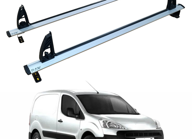 For Peugeot Partner Roof Racks Cross Bars Carrier Alu 2008-2018 2 Qty