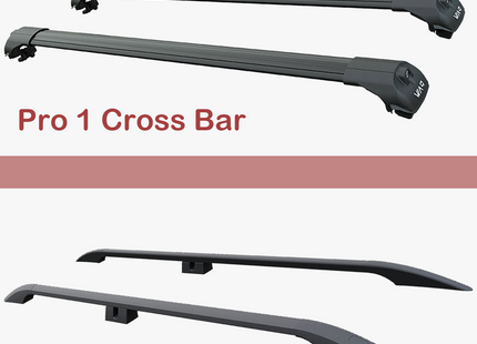 For Ford Transit Connect LWB (2024-2026) Roof Side Rails & Roof Rack Cross Bar Set – Black