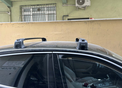 For Porsche Panamera 2009-2016 Roof Rack Cross Bars Fix Point Alu Black