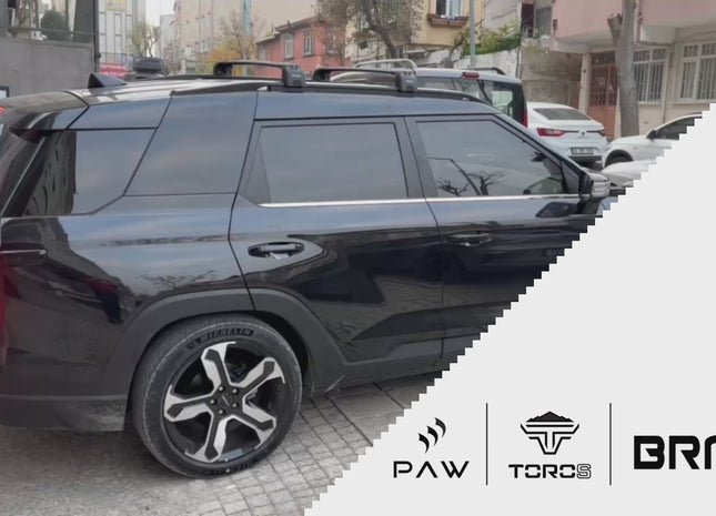 For KGM Torres EVX 2024-2025 Roof Rack System, Aluminium Cross Bar, Flush Rail, Silver