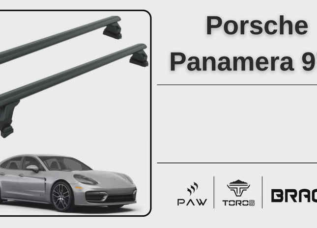 For Porsche Panamera 971 2016-2025 Roof Rack Cross Bars Normal Roof Silver