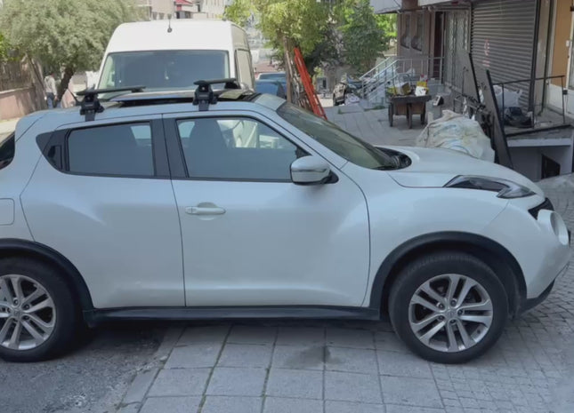 For Nissan Juke Roof Rack System Carrier Cross Bars Aluminum Silver