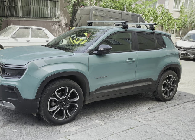 For Jeep Avenger 2022-2025 Roof Rack Cross Bars Normal Roof Alu Silver