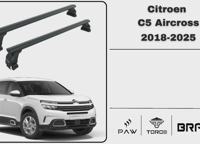 Citroen C5 Aircross (2018-2025) Roof Rack System Cross Bars Toros Pro 4 Black