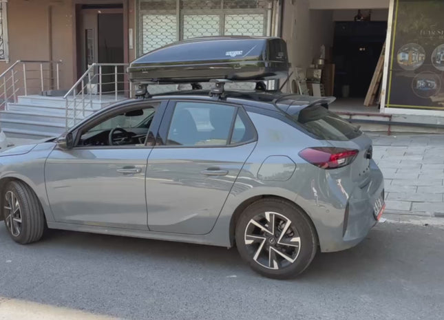 For Vauxhall Corsa F (2019-2025) Roof Rack System Carrier Cross Bars, Black