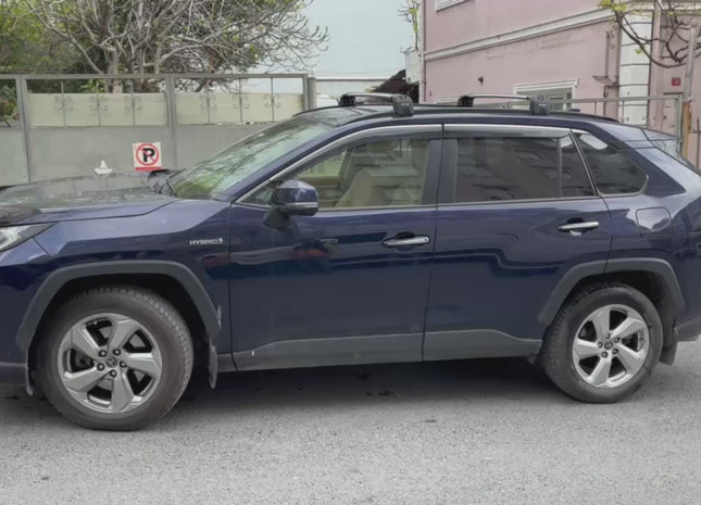 For Toyota Rav 4 2018-2025 Roof Rack Cross Bars Flush Rail Black