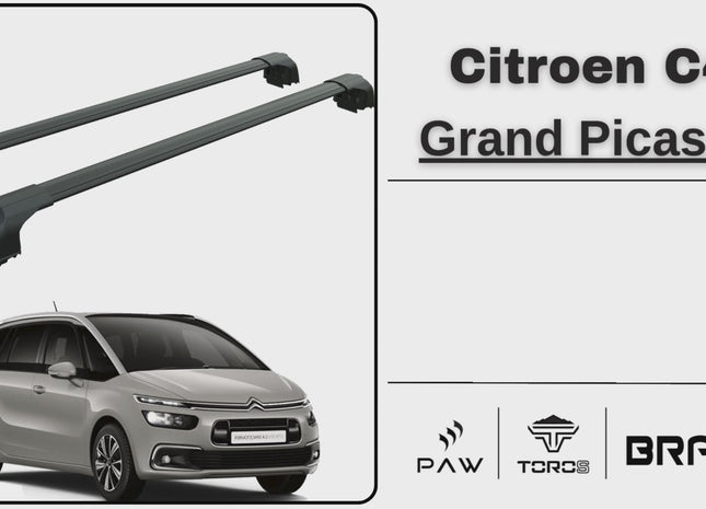 For Citroen C4 Grand Picasso Mpv Roof Rack Cross Bars Flush Roof Silver 2013- Up