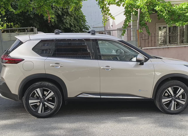 For Nissan X-Trail T33 2021-2025 Roof Rack Cross Bars Flush Rail Black