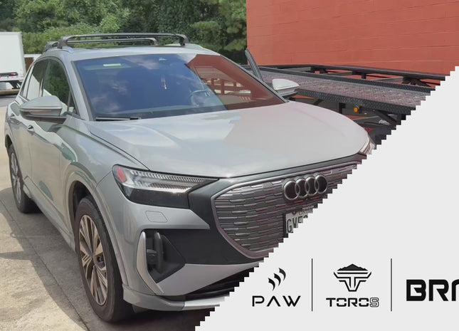 For Audi Q4 Roof Rack Cross Bars Flush Rails, Paw Pro 2, Silver