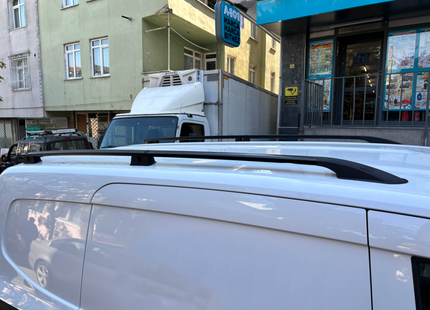 For Renault Kangoo Lwb Long Roof Side Rails, Plus Silver 2021- Up