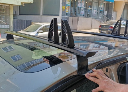 For Renault Modus Fix point Roof Rack Metal Bracket Alu Black 2004-2012