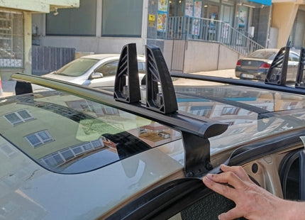 For Renault Modus 2004-2012 Fix point Roof Rack Metal Bracket Alu Black