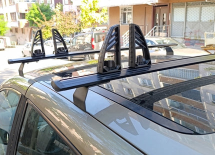 For Renault Modus Fix point Roof Rack Metal Bracket Alu Silver 2004-2012