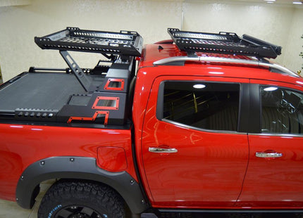 For Mercedes Benz X Double Cab. 2018-Up Roof Rack Cross Bars Metal Bracket Raised Rail Alu Silver