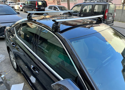 For Skoda Superb Sedan B9 (2024-2025) Aluminum Roof Rack System Carrier Cross Bars Black