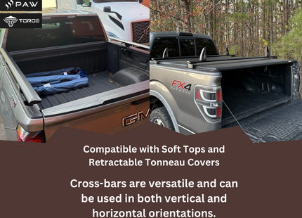 BR1 Silver Trunk Bed Carrier Roof Racks for Toyota Hilux 2021-Up