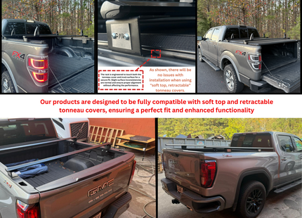 BR1 Black Trunk Bed Carrier Roof Racks for Toyota Hilux 2021-Up