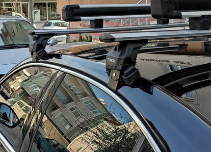 For Skoda Rapid Roof Rack System Carrier Cross Bars Aluminum Lockable High Quality of Metal Bracket Black 2013-Up