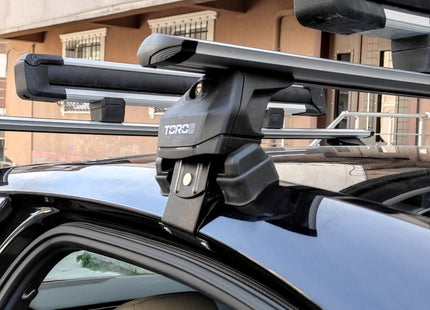 For Skoda Rapid Roof Rack System Carrier Cross Bars Aluminum Lockable High Quality of Metal Bracket Black 2013-Up