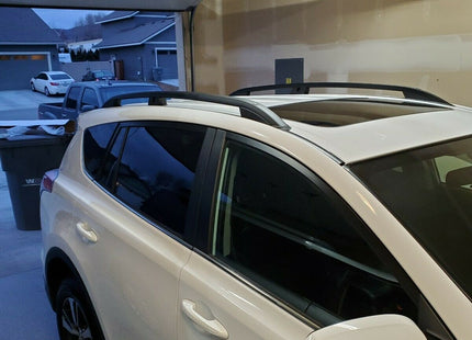 For Toyota Rav 4 Roof Side Rails Ultimate Style Alu Silver 2013-2019