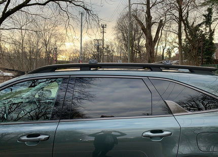 For Kia EV9 2023-Up Roof Rack Cross Bars Raised Rail Alu Black