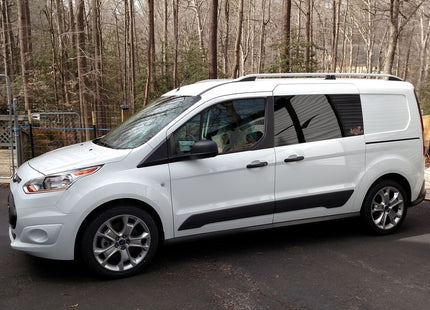 For Ford Connect LWB Van Aluminium Roof Rails To Fit LWB 2014-2022 Black