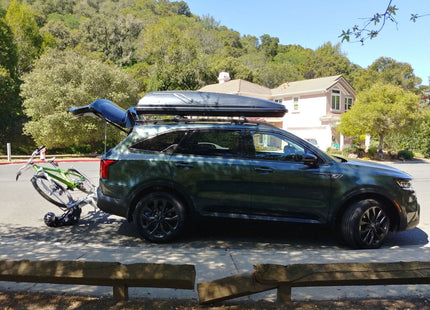 For Kia Sorento 2021-Up Roof Rack Cross Bars Raised Rail Alu Silver