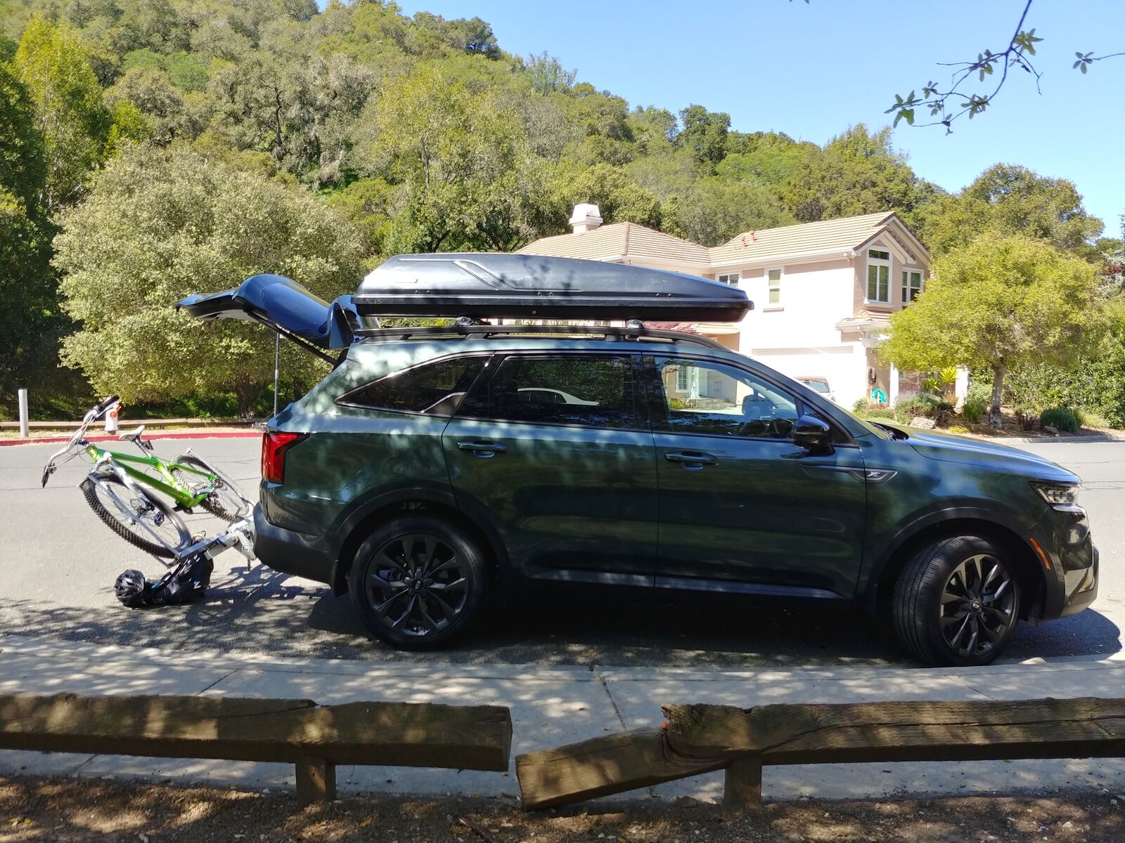 For Kia Sorento 2021-Up Roof Rack Cross Bars Raised Rail Alu Silver
