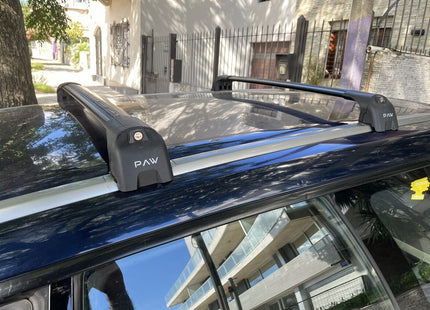 For Subaru Legacy Wagon 2003-09 Roof Rack Cross Bars Flush Rail Alu Silver Type 1