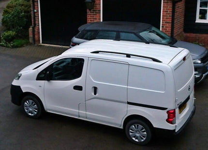 Paw Pro Bar Ladder Aluminium Roof Rack And Cross Bars Set, Fits Partner Van 1996-2007 Black