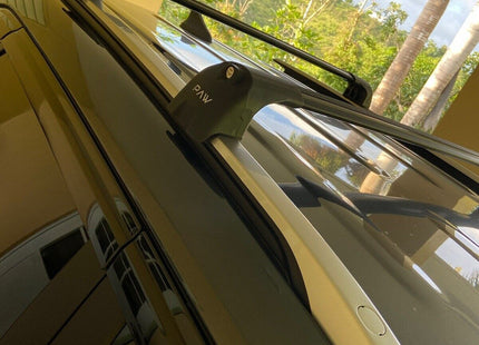 For Kia Seltos Roof Rack Cross Bars Flush Rail Alu Black