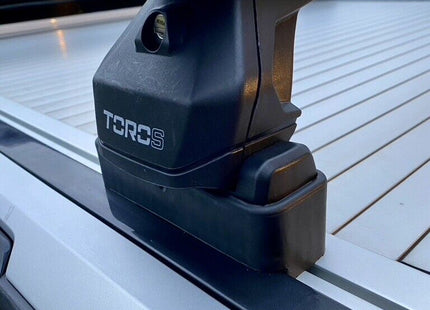 For Ford Ranger 2022-2025 Aluminium Bed Rack Cross Bar, Lockable, Black