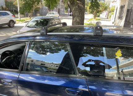 For Subaru Legacy Wagon 2003-09 Roof Rack Cross Bars Flush Rail Alu Silver Type 1