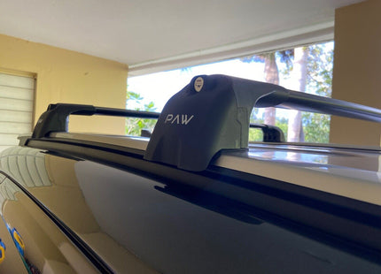 For Kia Seltos Roof Rack Cross Bars Flush Rail Alu Black