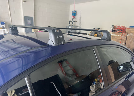 For Subaru Impreza WRX 2008-14 Roof Rack Cross Bar Metal Bracket Fix Point Alu Silver