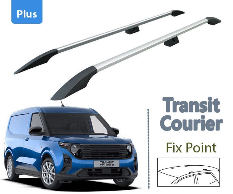 For Ford Transit Courier Aluminium Roof Rails Silver 2023- Up