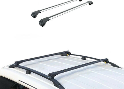 For Fiat Doblo SWB Aluminium Roof Rack and Roof Rails Set To Fit SWB 2010-2021 Silver