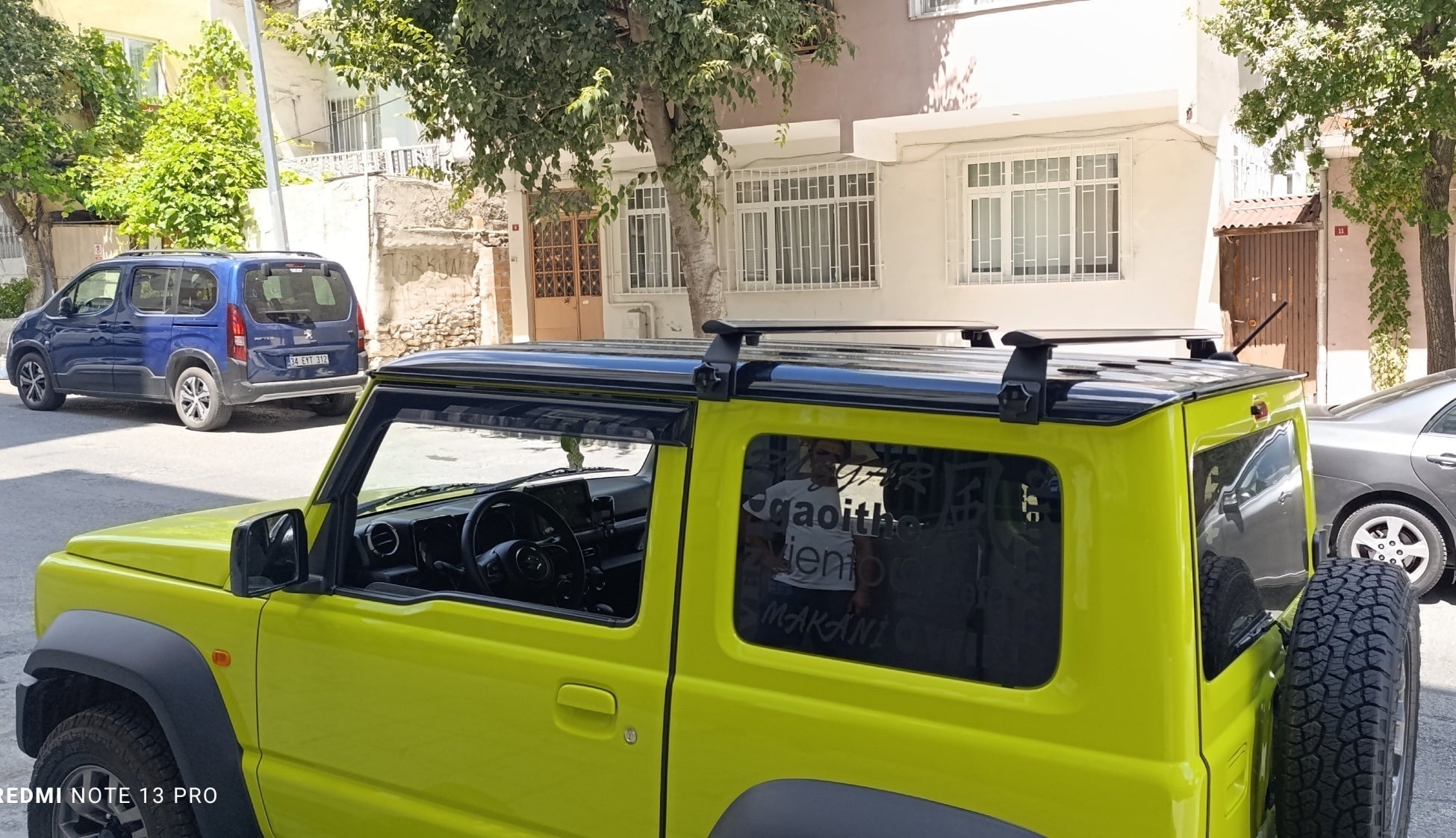 Black Roof Rack Cross Bars Aluminum Rain Gutter For Hyundai Galloper 1997-2003