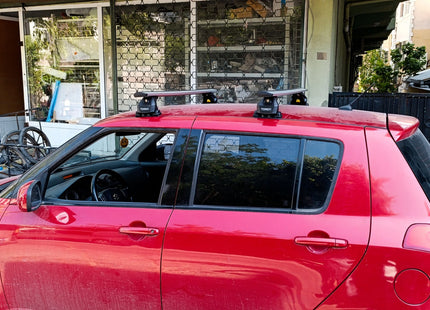 For Subaru Solterra Premium Roof Rack Cross Bars Fix Point Rail Alu Silver