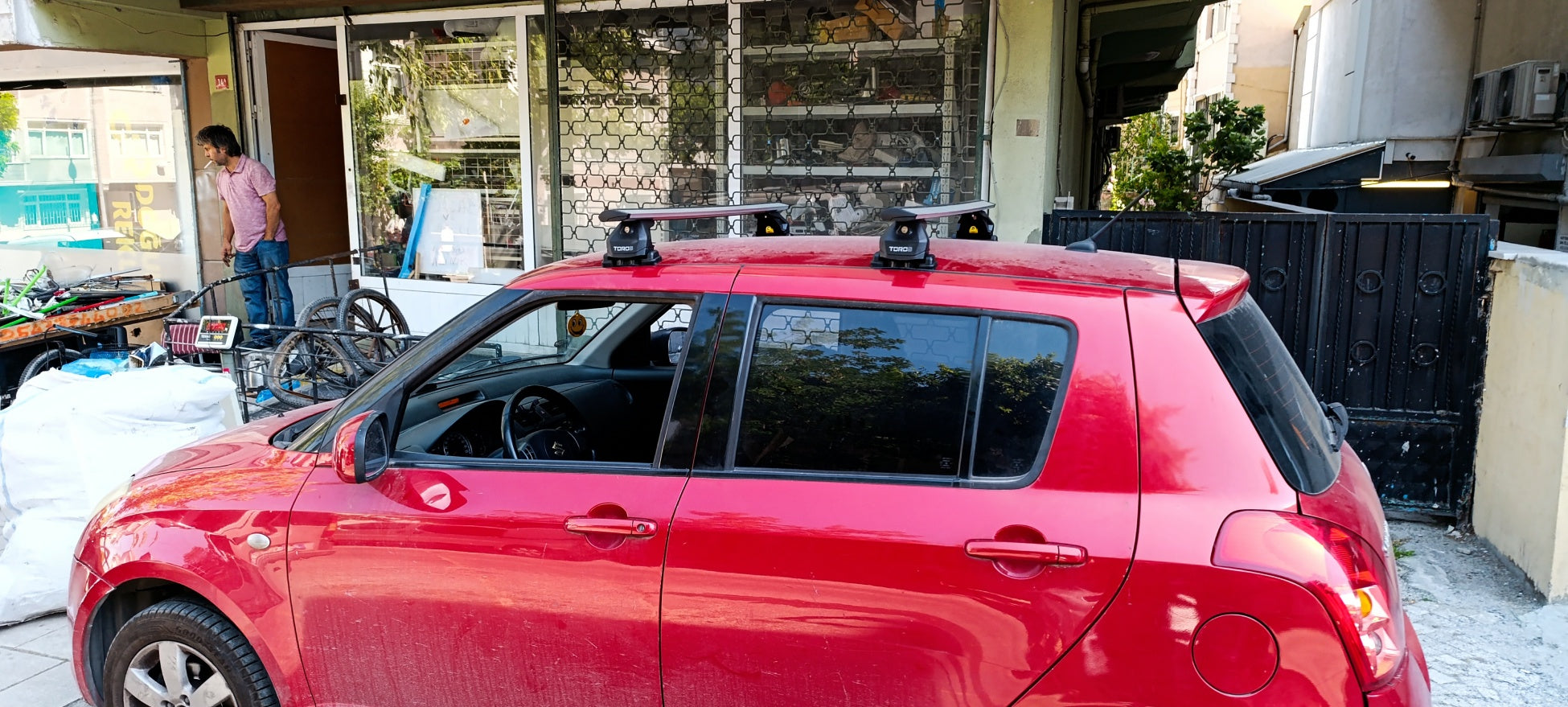 For Subaru Solterra Premium Roof Rack Cross Bars Fix Point Rail Alu Silver