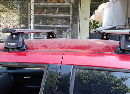 For Subaru Solterra Premium Roof Rack Cross Bars Fix Point Rail Alu Black