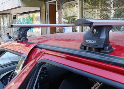 For Suzuki Swift 2010-2017 Roof Rack Cross Bars Fix Point Alu Black