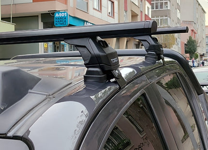 For Ford Ranger 2011-2019 Roof Rack Cross Bars Normal Roof Black