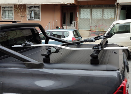 For Toyota Hilux 2015-2025 Bed Rack Cross Bar Roof Rack Alu Black