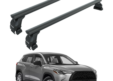 For Toyota Corolla Cross 2022-2025 Roof Rack, Aluminium Cross Bar, Normal Roof, Black