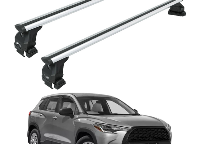 For Toyota Corolla Cross 2022-2025 Roof Rack, Aluminium Cross Bar, Normal Roof, Silver
