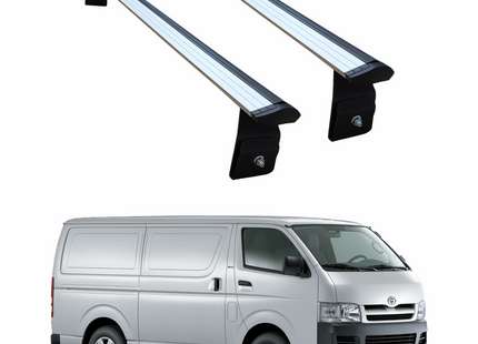 Silver Roof Rack Carrier Cross Bars Aluminum For Toyota Hiace H200 2004-2019