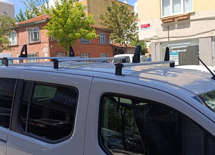 Ladder Roof Rack Carrier Cross Bars Aluminum, 2 Qty For Volkswagen Transporter 2024-2025